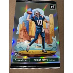 Jumbo Oversized DRAKE MAYE Downtown 2024 Panini Donruss #13 Rookie RC! Patriots